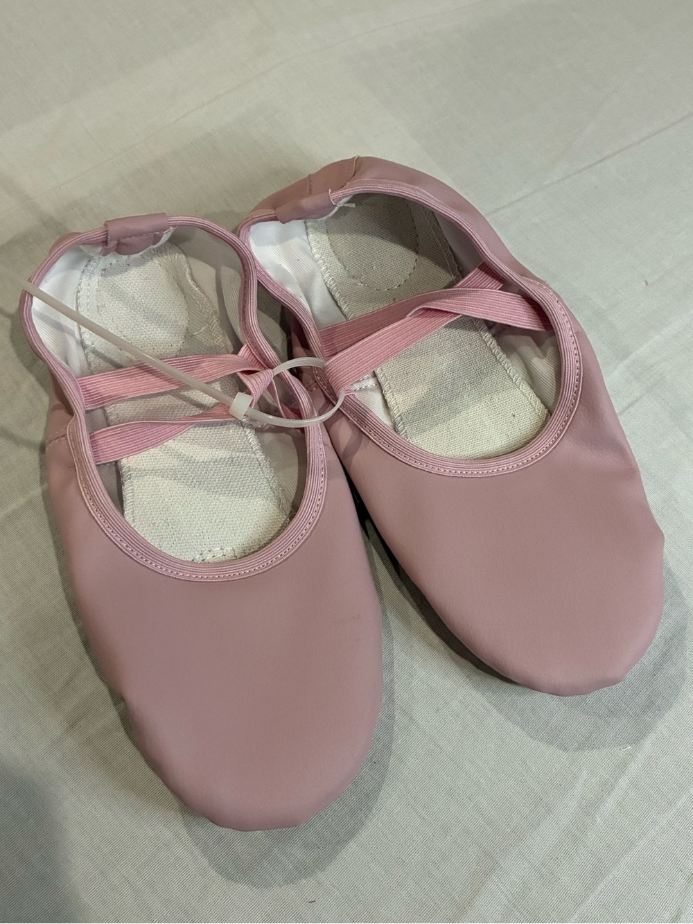 Pink Ballet Flats with Elastic Straps